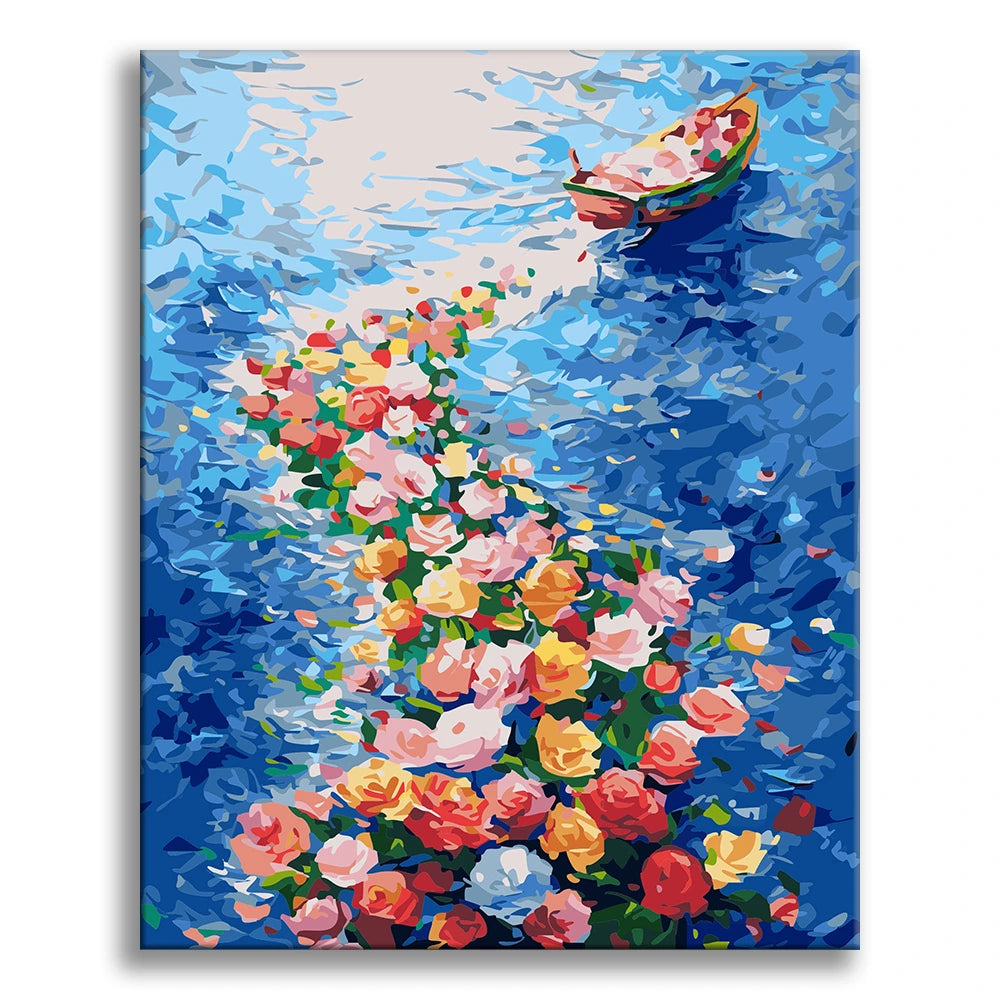 Boat in a Sea of Flowers