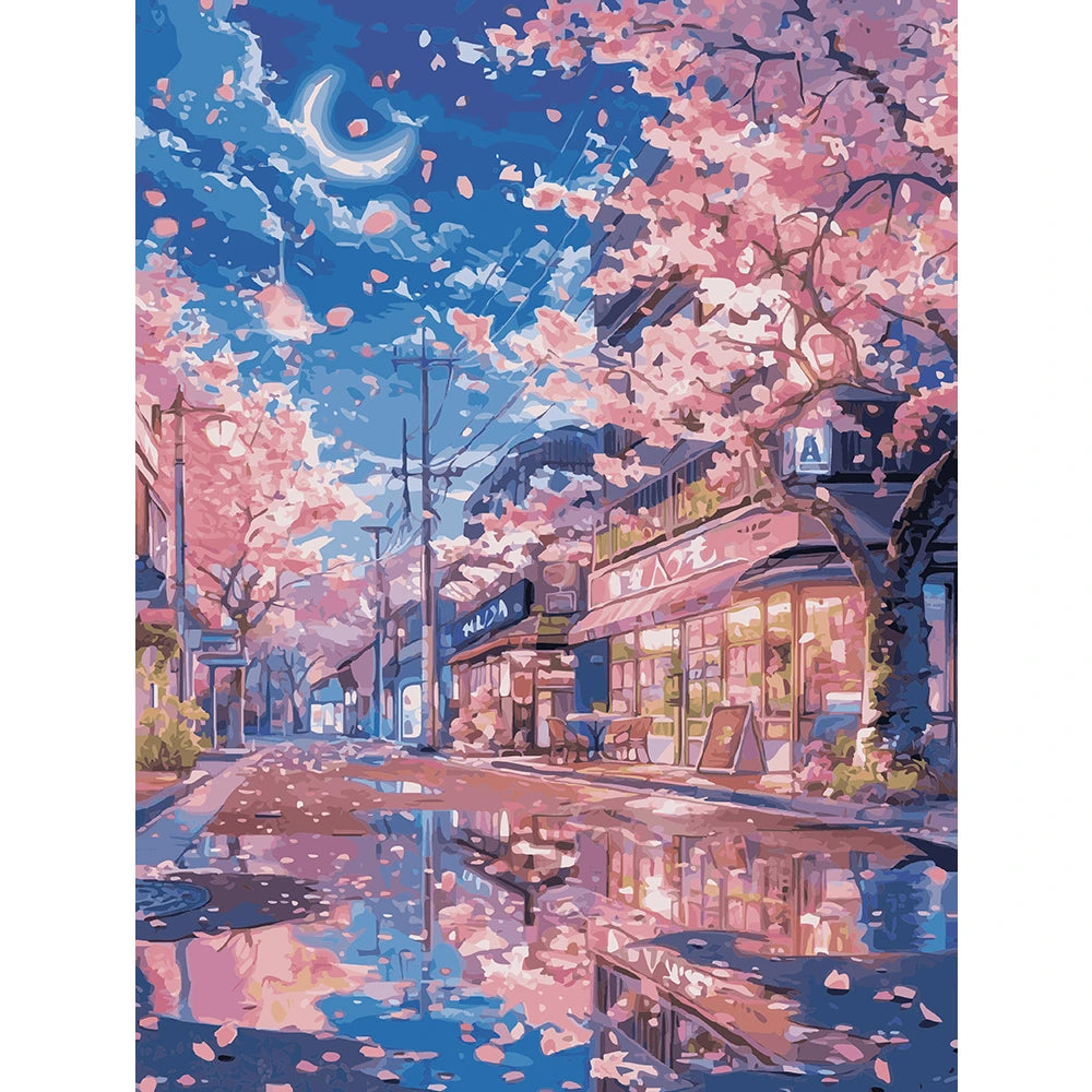 Cherry Blossom Moon Night 1