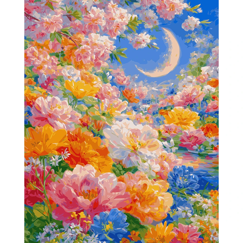 Flower Shadow Moon Night 1