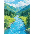 Green Fields and Rivers 1