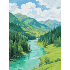 Green Fields and Rivers 3