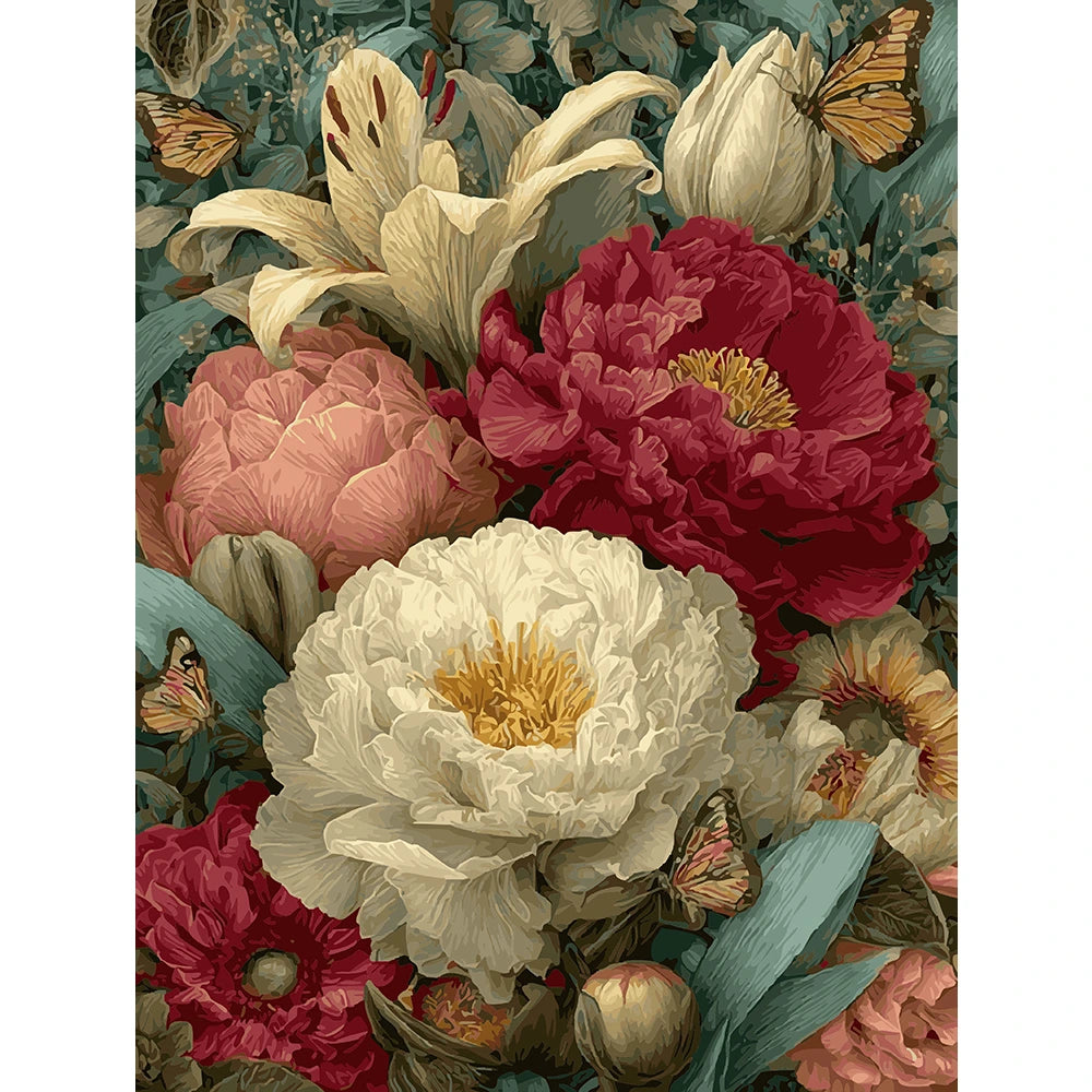 Medieval style flowers 3