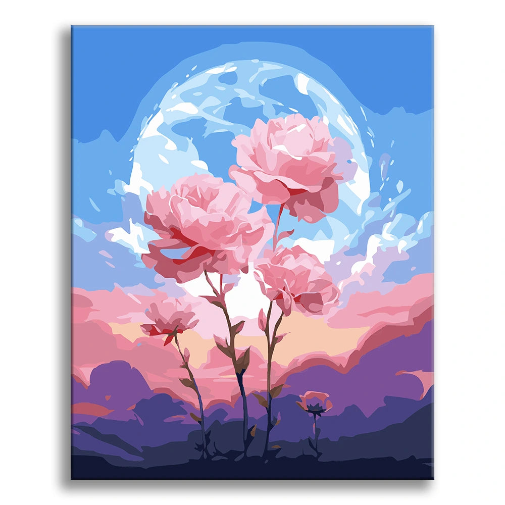 Peony Under the Moon 1