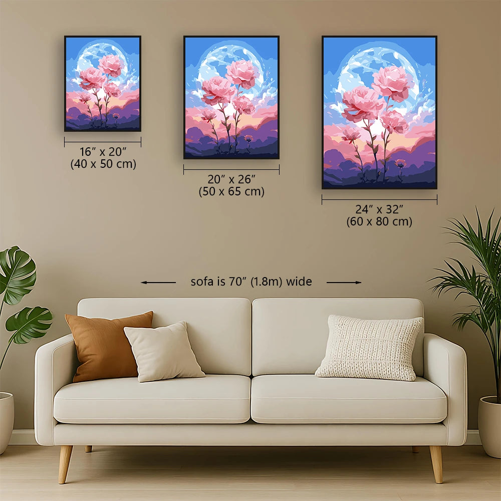 Peony Under the Moon 1