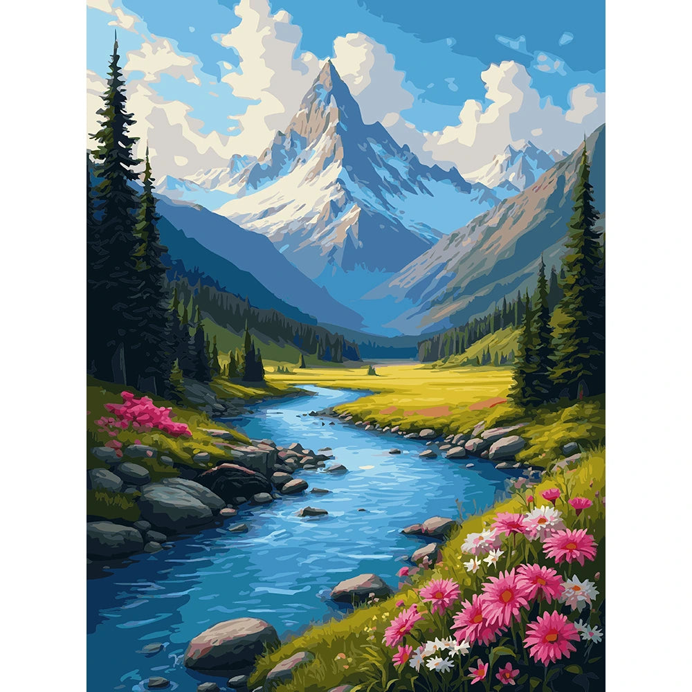 Tranquil Snow Mountain