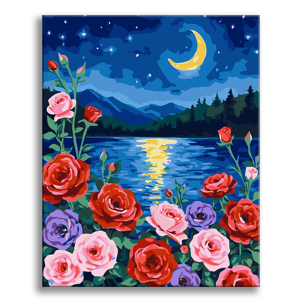 True Heart Rose Under the Moon