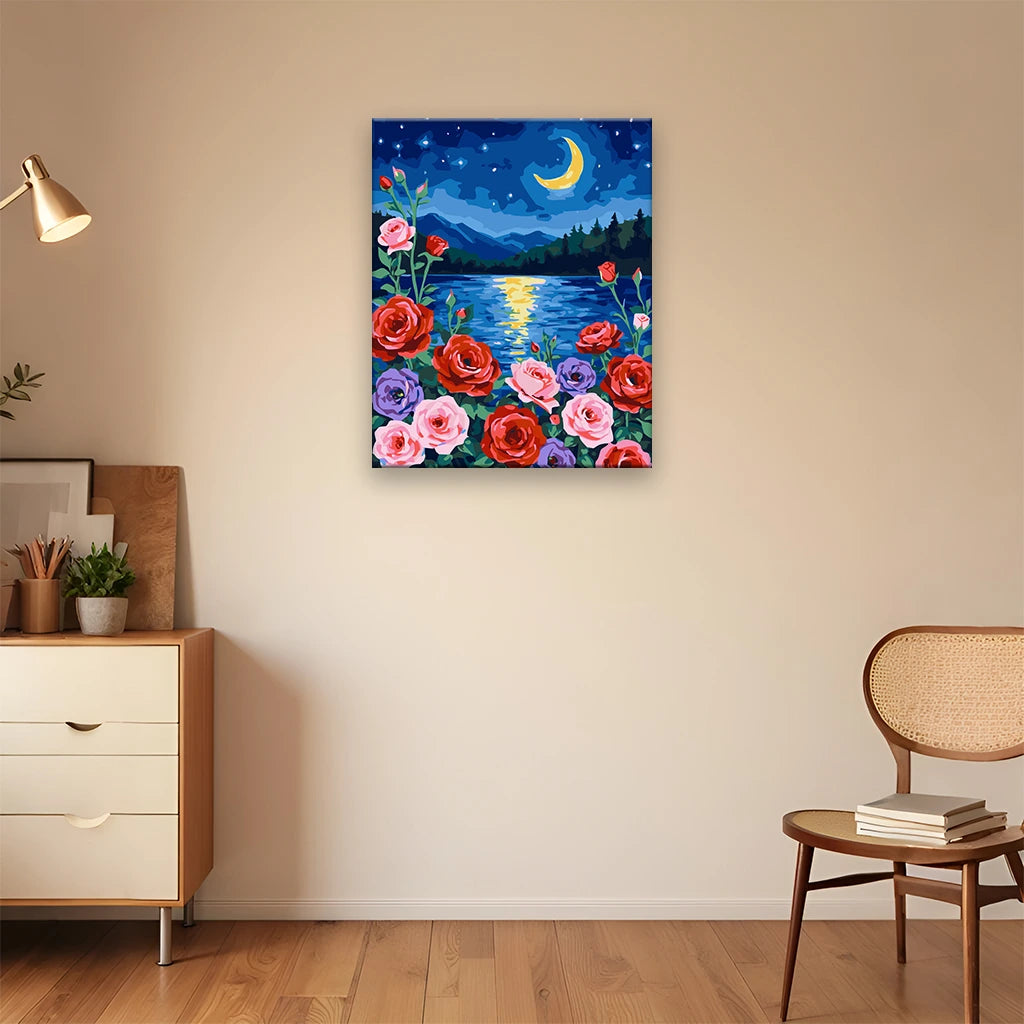 True Heart Rose Under the Moon