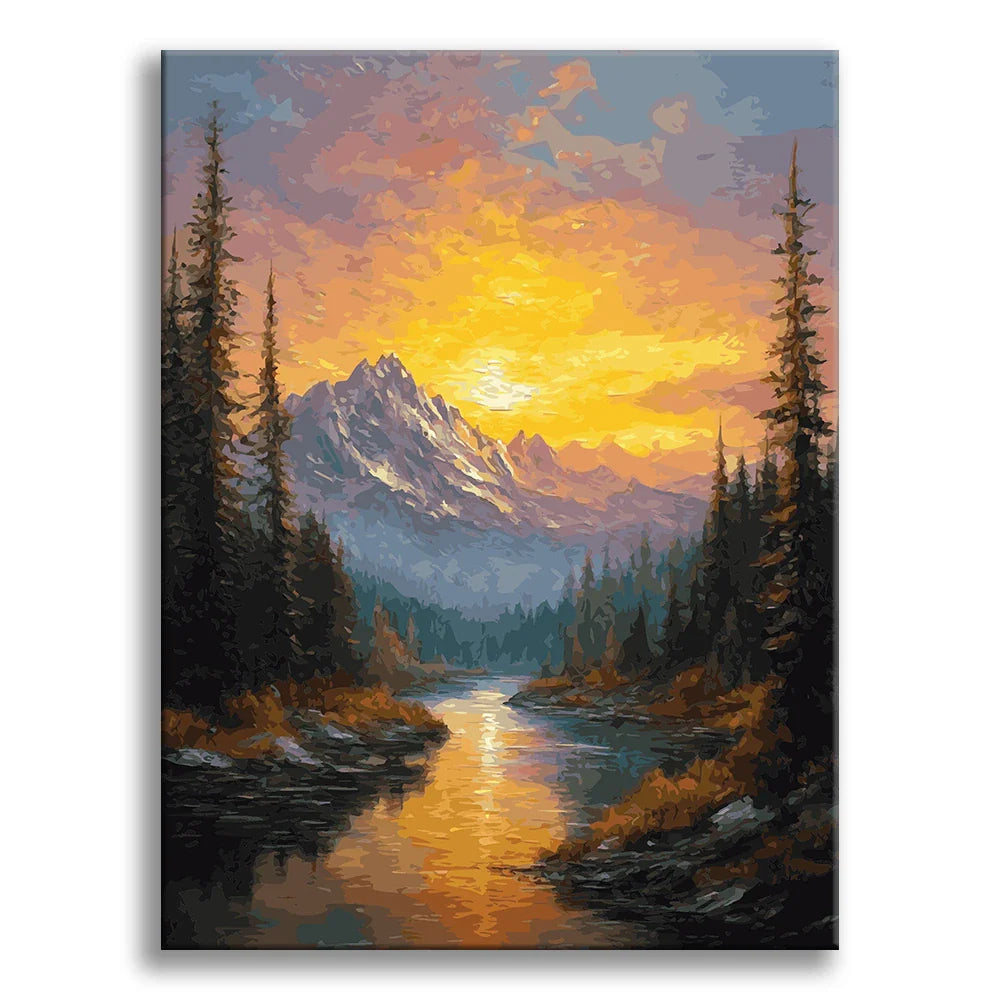 Twilight Mountains and Rivers 2