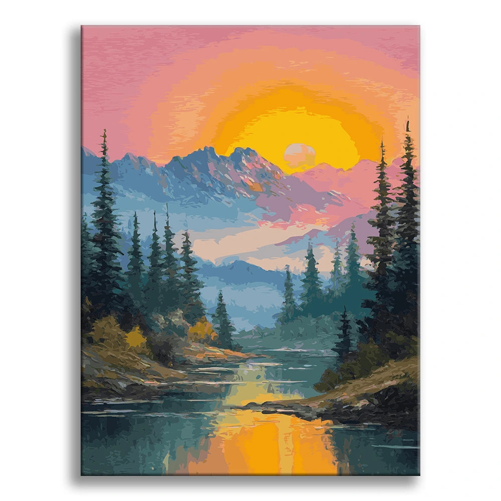 Twilight Mountains and Rivers 4