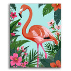 Coral Flamingo in the Tropics