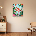 Coral Flamingo in the Tropics