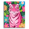 Geometric Pink Tiger 1