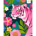 Geometric Pink Tiger 2