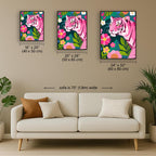 Geometric Pink Tiger 2