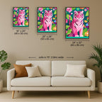 Geometric Pink Tiger 3