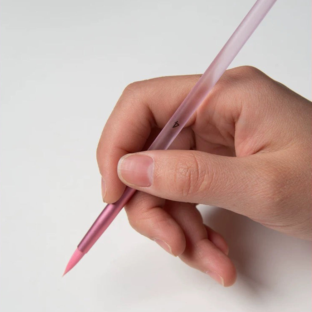 Matte Transparent Professional Paint Brushes (2PCS)