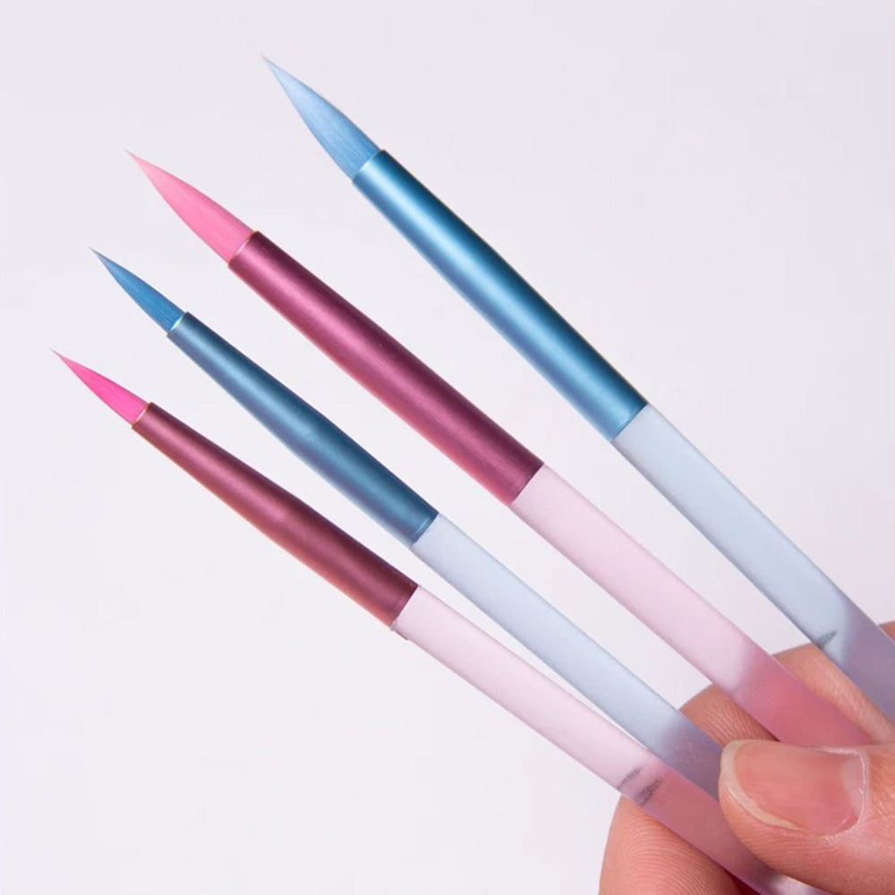 Matte Transparent Professional Paint Brushes (2PCS)