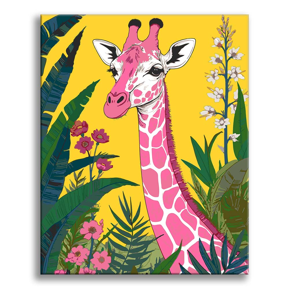 Pink Giraffe in the Tropics