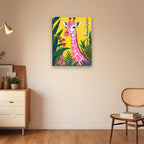 Pink Giraffe in the Tropics